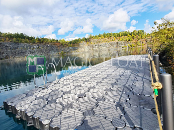 Magic Float Pier on Blue Lake