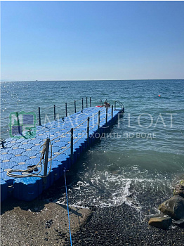 A pier for swimming at the sea