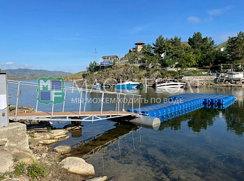 Private jetty on the water